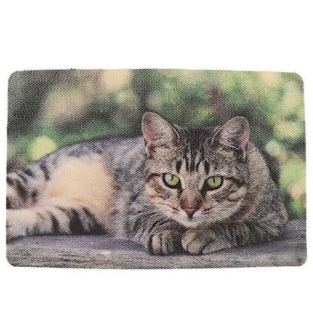 Kattmadrass Halkfri Dörrmatta Klösmöbel Badrumsmatta Kattsand Liggande Kattmönster