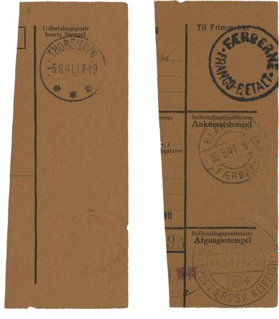 Færøerne - AFA 10 franco håndstempel