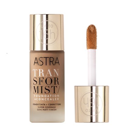 ASTRA MAKEUP TRANSFORMIST FOUNDATION + CONCEALER 003N - WARM BEIGE 18ml - Fondotinta liquido