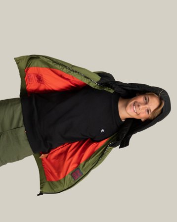 Scotch & Soda WATER REPELLENT HOODED PUFFER JACKET Grøn Jakker Dreng - Kids Brand Store