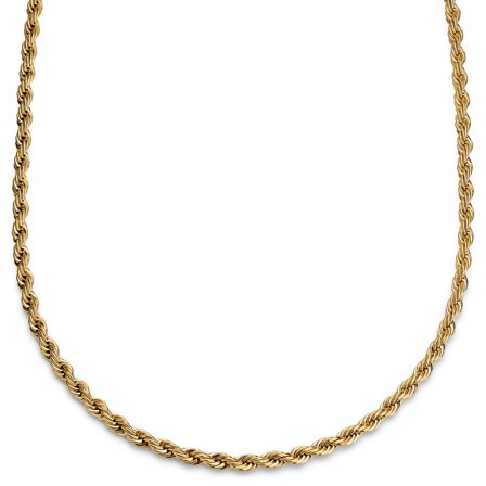 Essentials | Collar de cadena de cuerda dorado de 6 mm para hombres - Collares de cadena