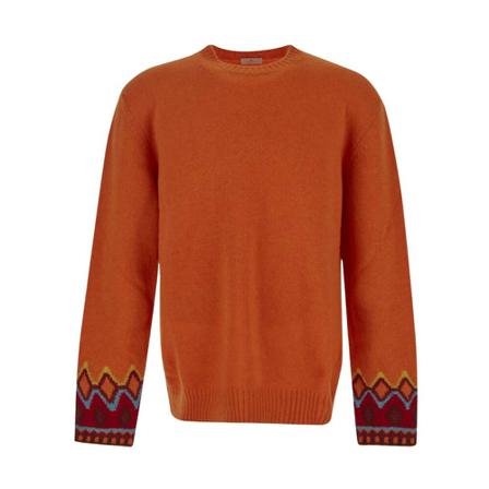 Etro, Jumper Pomarańczowy, Mężczyzna, Rozmiar: XL