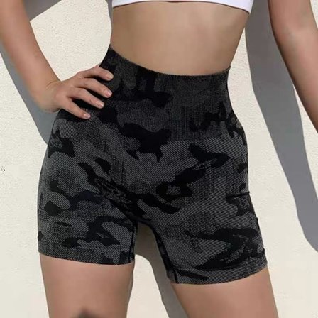 Camo Shorts Sport Shorts SVART