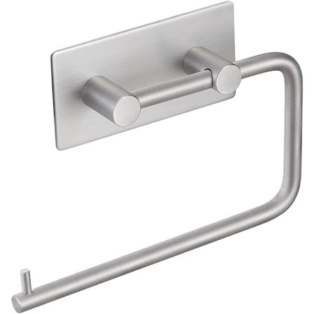 Toiletpapirholder, selvklæbende, rustfrit stål, toiletpapirholder, håndklædeholder, til badeværelse og køkken