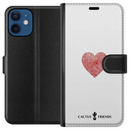 Yhteensopiva Lompakkokotelo Apple Apple iPhone 12 Cactus and Friends - Fingerprint Love