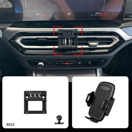 Mobilholder BMW 3-serie / i3 / i4 2022–2024 – Fast Montering uten Skade på Interiør