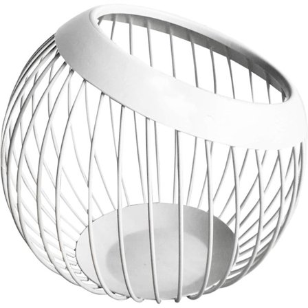 (Hvid) Metal Tråd Frugt Skål Robust Frugtkurv Frugt Holder Sn