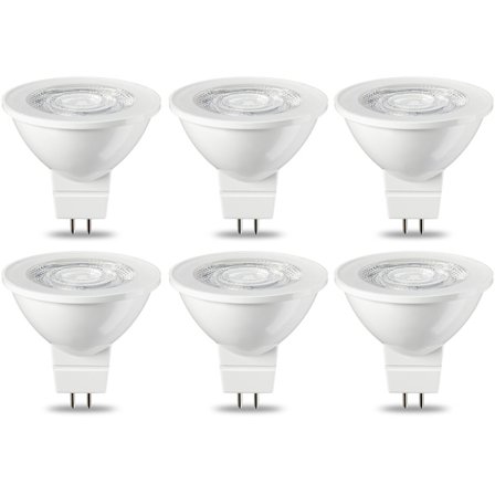 6 stk GU5.3 MR16 LED-lyspærer 5W Varmhvit Ikke-dimbar 220V
