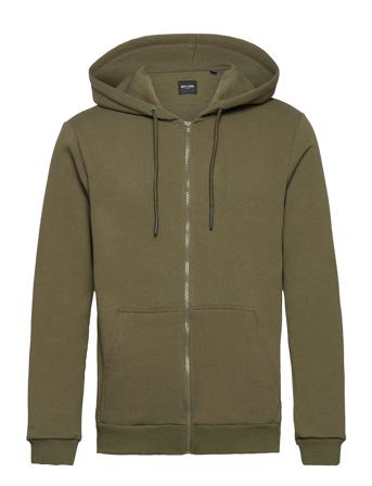 Onsceres Life Zip Thr. Hoodie Sweat Hoodie Trøje Grøn ONLY & SONS