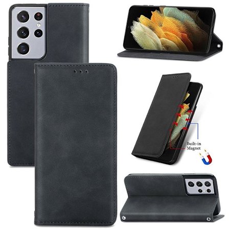 Samsung Galaxy S21 Ultra - Stilsäkert Praktiskt Plånboksfodral