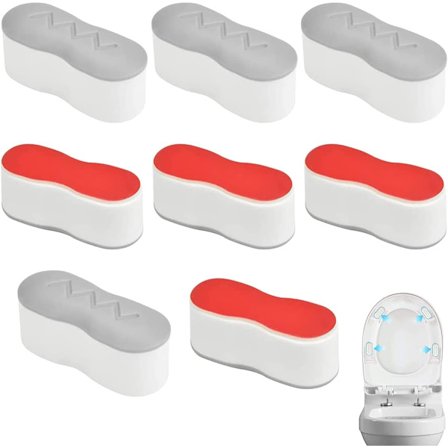 8 KPL WC-istuimen iskunvaimentimet vahvalla itseliimautuvalla WC-istuimen puskurilla