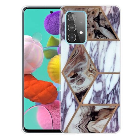 Marble Samsung Galaxy A13 4G Suojakotelo - Sininen And Ruskea Marble