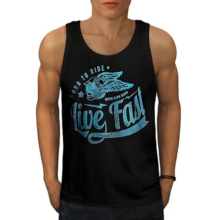 Born Ride Moto Biker Men Blacktank Top