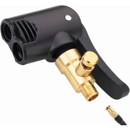 Stykke Bildækventil Adapter Inflator Ventilforbindelse, Messing Inflator Dyse til Bil eller Lastbildæk, Cykel, Motorcykel, Tømte