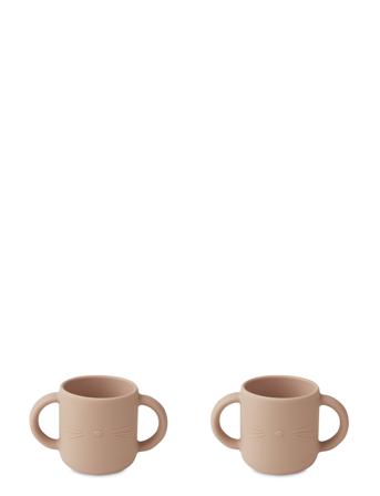 Gene Silic Cup - 2 Pack Home Meal Time Cups & Mugs Cups Lyserød Liewood