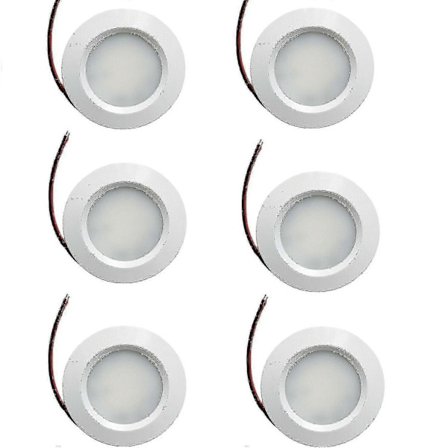 LED 12v 24v spotlight dæmpbar campingvogn båd indbygget kold hvid downlight - WELLNGS
