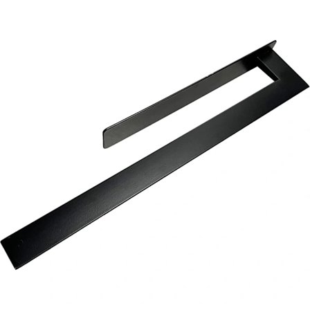 Mat sort selvklæbende håndklædeholder i rustfrit stål til vægmontering, håndklædeholder til badeværelse, papirhåndklædeholder