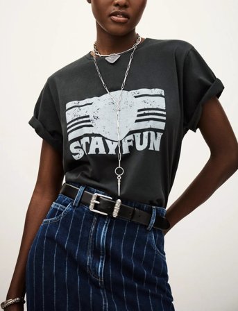 ba&sh Tshirt Reese - Black - 38