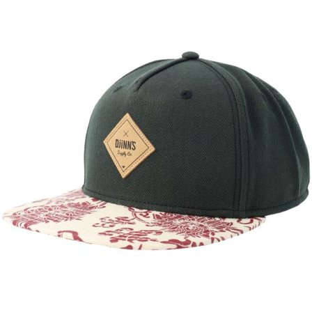 Djinns - Svart snapback Keps - Feather Black Snapback @ Hatstore