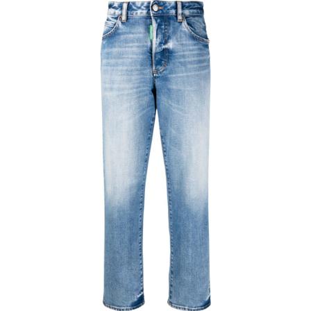 Dsquared2, Boston Jeans Blauw, Dames, Maat:M,elastaan