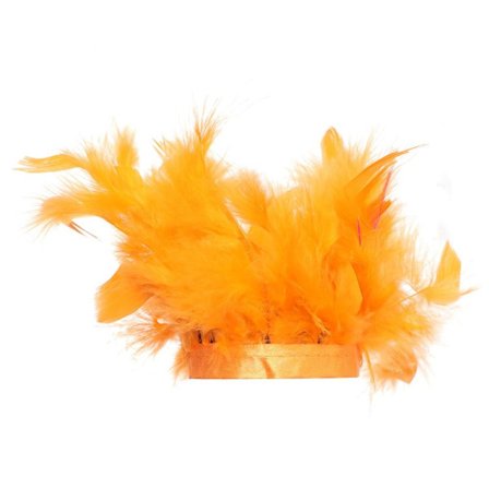 Feather Cuffs Turkiet Feather Slap Armband ORANGE