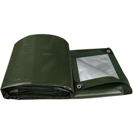 Vattentät presenning, trädgårdspresenning med aluminiumöljetter, vävd presenningsskyddspresenning båtpresenning (2m2,5m)