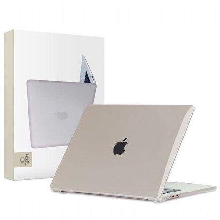 Tech-Protect SmartShell-etui for MacBook Air 15" M2 / M3 / 2023-2024 - Transparent