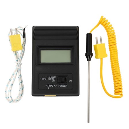 Tm-902c (-50c til 750c) Temperaturmåler Tm902c Digital K-type Termometer Sensor + Termoelement Probe Detektor Nål (FMY)
