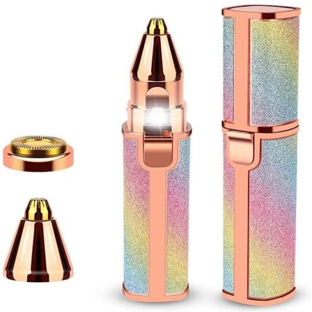 Øjenbrynsbarbering, elektrisk damerazor, genopladelig med lys KLB