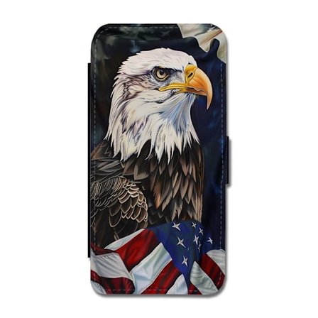 USA Örn Flagga Samsung Galaxy A35 Flip Mobilfodral