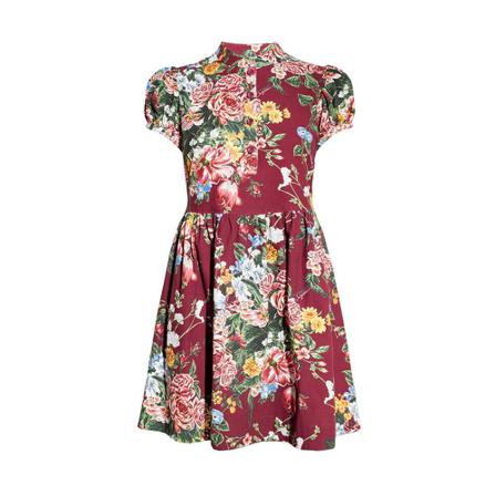 See by Chloé, Dress with floral motif Rood, Dames, Maat:L,Katoen