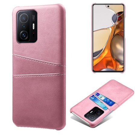 Xiaomi 11T / Xiaomi 11T Pro skal med korthållare - Rosa