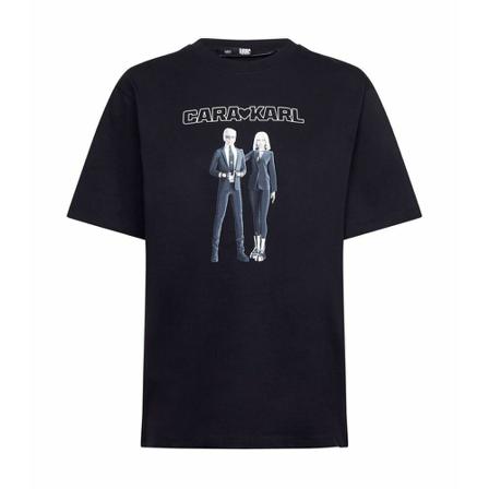 Karl Lagerfeld, T-Shirts Czarny, Kobieta, Rozmiar: 2XS