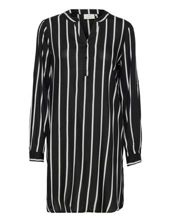 Kamarana Shirt Dress Polvipituinen Mekko Musta Kaffe