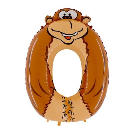 Ballongsiffra 0 Animaloons 100cm