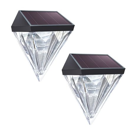 2stk Solar Light Væglamper Solar LED Light