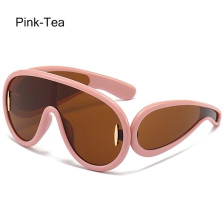 Y2K Wave Mask Solglasögon Sport Punk Shades UV400