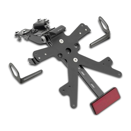 Rizoma Fox Registreringsskylthållarkit Svart - Yamaha MT-07 2014-2020