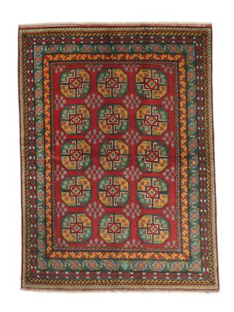 Médaillon Afghan Fine Tapis 171X231 Laine