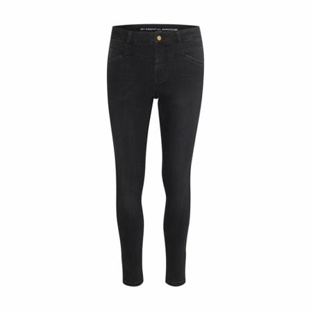 My Essential Wardrobe Mwcelina slit slim Sort, Dame Skinny Jeans, Størrelse: W29