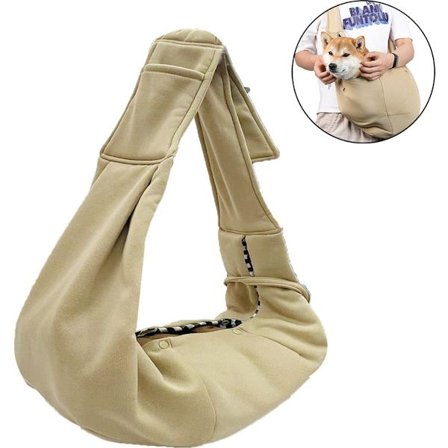 ING Hundebærer - Egnet for utendørs bruk - Maksimal vektkapasitet 10 kg - Khaki