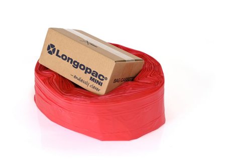 LONGOPAC Kassett Mini Standard 60m röd - Lyreco - Städ och hygien - Påsar och säckar - Kassett - Longopac