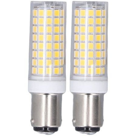 2 st LED-majslampa BA15D 10W Dimbar Energisparande 102 LED Keramisk Ljuslampa AC 100-120V