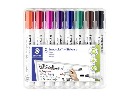 LUMOCOLOR Whiteboardpenna rund 8/fp - Lyreco - Kontorsmaterial - Pennor - Whiteboardpennor - Rund spets