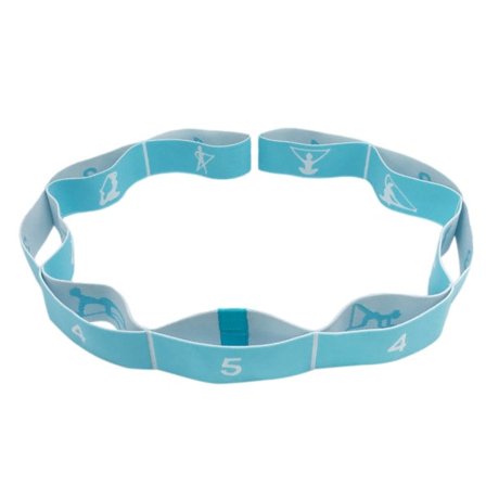 Yoga Dragrem Bälte Nylon Latex Elastiskt Stretching Band Loop Yoga Pilates GYM Fitness Träningsmotståndsband