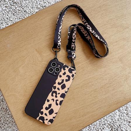 Cat Ear Leopard Print Case -fodral För Iphone 13 Pro
