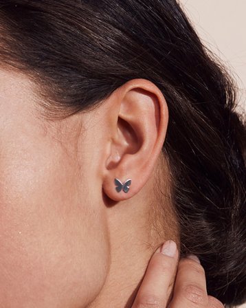 Edblad Papillon Studs Steel Couleur argent Bijoux Fille - Kids Brand Store