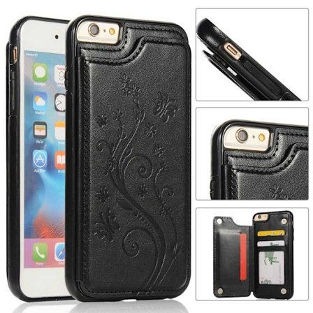 iPhone 6 / 6S Shockproof Case Kortholder 3-POCKET Flippr V2