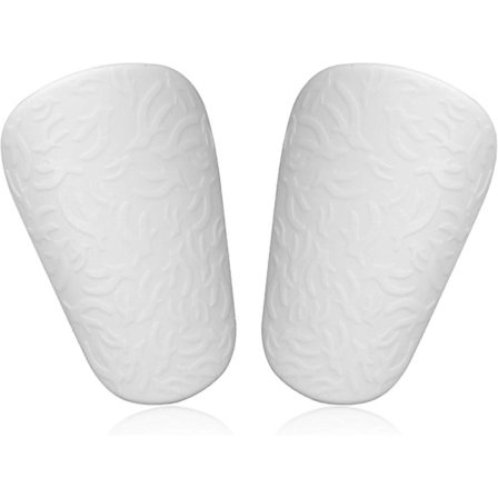 Fodbold Skinnebensbeskyttere, Ekstra Mini Skinnebensbeskyttere Fodbold Beskyttende Skinnebensbeskyttere (10x6cm Hvid)