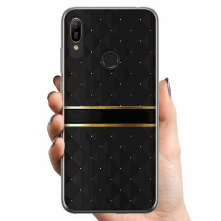 Huawei Y6 (2019) Tpu Mobilskal Golden Stripes